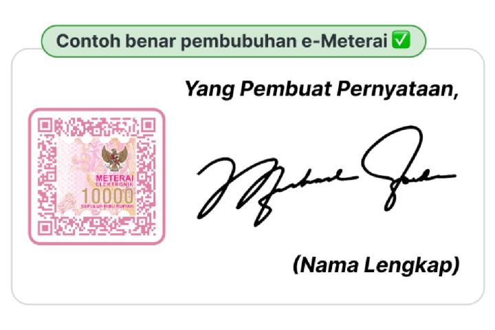 Peruri Jamin e-Meterai yang Sudah Dibeli Tidak Hilang