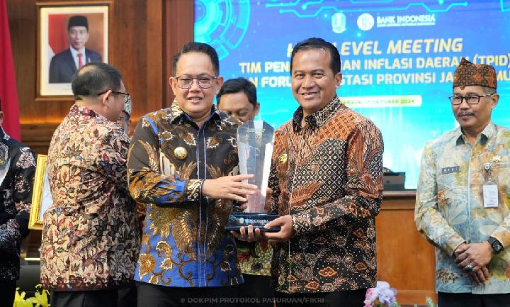 TPID Kabupaten Pasuruan Raih Penghargaan dari Pemprov Jatim