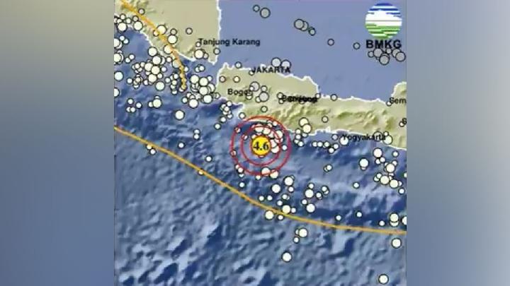 Gempa Bermagnitudo 4,8 Guncang Wilayah Sukabumi hingga Bandung