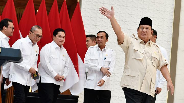 Presiden Prabowo Kumpulkan Menteri di Istana Sore Ini, Bahas Apa?