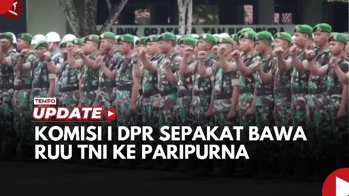 Hasil Revisi UU TNI Dinilai Mereduksi Supremasi Sipil