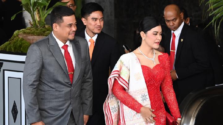 Giliran Bobby Nasution dan Kahiyang Ayu Silaturahmi ke Rumah Jokowi