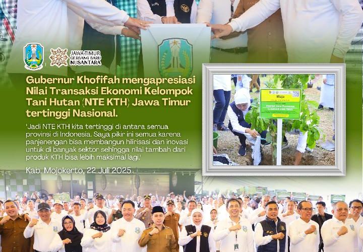 Gubernur Khofifah Apresiasi NTE KTH Jatim Tertinggi Se-Indonesia